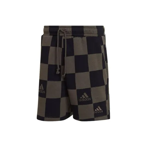 Adidas Коричнево-черные унисекс повседневные шорты