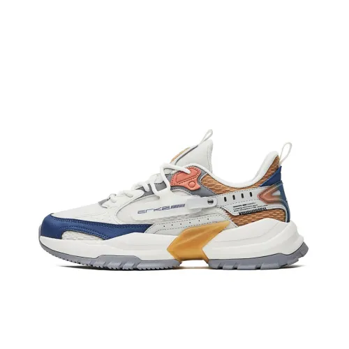 Erke Sirius 2,0 Амортизаторы Slip-resistant и устойчивые к истиранию Низкий топ Спортивная повседневная обувь Мужская Белый Синий