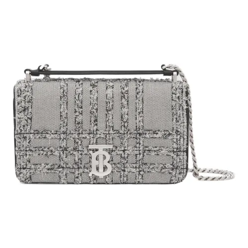 Burberry Lola Сумка Acupuncture Хлопок Холст Сумка через плечо Сумка на плечо Женская Серый