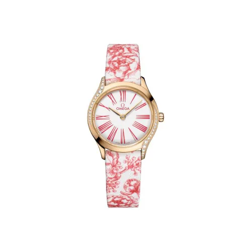 OMEGA Quartz Механизм Женские часы 26 мм Белый