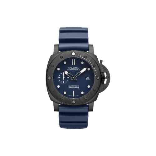 PANERAI Автоматический Механический Механизм Мужские Часы SUBMERSIBLE Collection 44 мм Синий