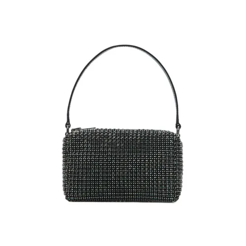 Alexander Wang Heiress Rhinestone Clutch Bag Shoulder Bag Medium Women's Olive Green Александр Wang Heiress Rhinestone Clutch Bag Сумка через плечо Средняя Женская Оливково-зеленая