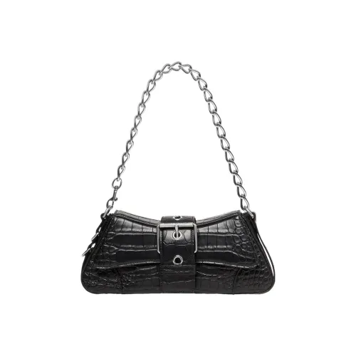 Balenciaga Lindsay Сумка через плечо из коровьей кожи сумка на плечо женская черная