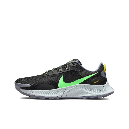 Nike Pegasus Trail 3 Low Top Trail Беговые кроссовки Мужские Черные Зеленые