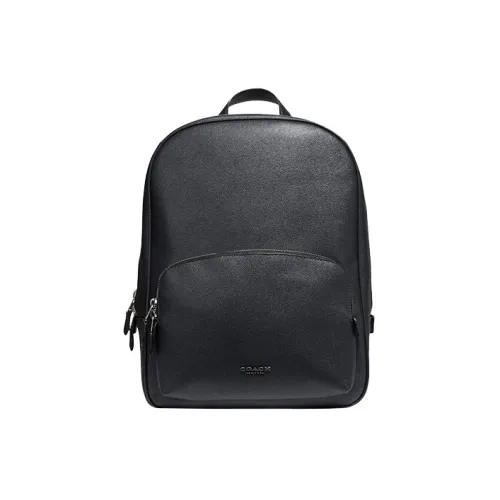 COACH Kennedy Кожа Ноутбук Сумка Рюкзак Большой Мужской Темно-ночной Морской синий