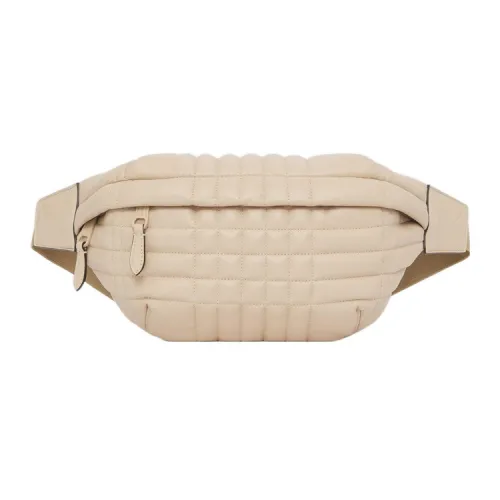 Burberry Sheepskin Бананка Сумка через плечо Сумка для груди Мужская Светло-желтый Умбра Бежевый