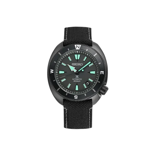 SEIKO Prospe Collection Механический Механизм Тканевый Ремешок Часы Мужские Черный Циферблат SRPH99K1