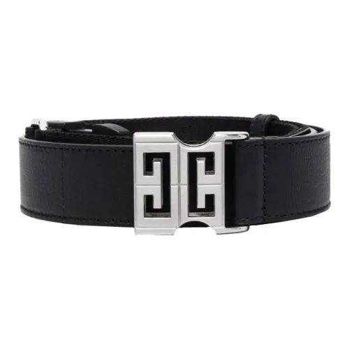 Givenchy Телячья кожа Кожаные ремни Унисекс Черный Ширина 3,5 см