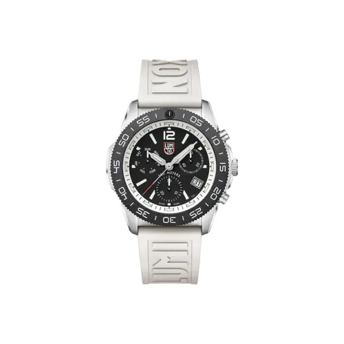 LUMINOX Marine Diving Collection Кварцевый механизм Мужские часы Часы 44 мм Черный циферблат Корпус из нержавеющей стали Резиновый ремешок