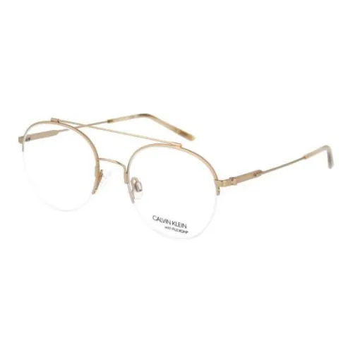 Очки Calvin Klein с диоптриями золотые унисекс