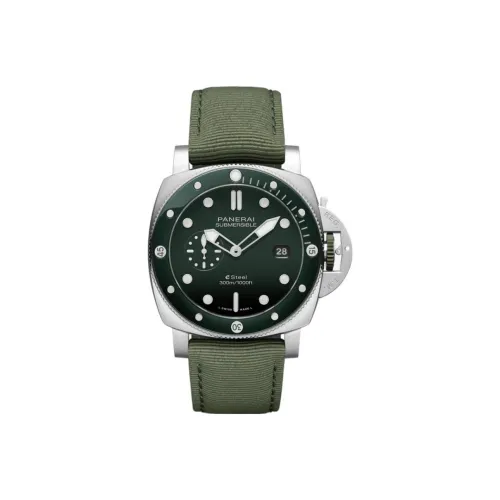 PANERAI Автоматический Механический Механизм Мужские Часы SUBMERSIBLE Collection 44 мм Зеленые