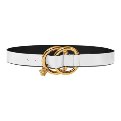 VERSACE Collection Кожаные ремни Белый Женские