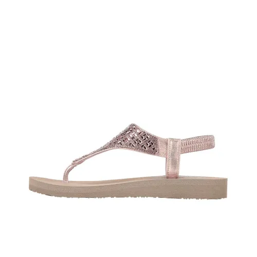 Skechers Meditation Sweet Rock One Strap Sandals Women's Pink