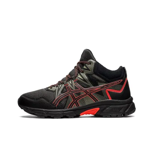 Asics Gel Venture 8 MT Low Топ Беговые кроссовки Мужские Черные Зеленые