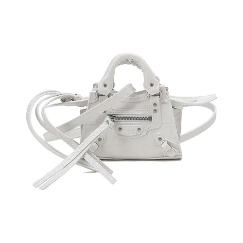 Balenciaga Коровья кожа Байкер Сумка Сумка на одно плечо Женская Белая