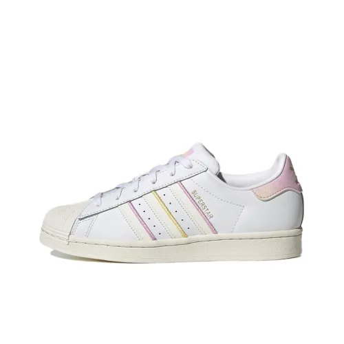 Adidas Originals SUPERSTAR LOW Топ Скейтборд Кроссовки Женские Белые Фиолетовые