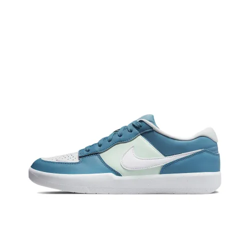 Nike SB Force 58 Премиум Slip-Resistant Abrasion-Resistant Low Top Скейтборд Кроссовки Unisex Синий Белый