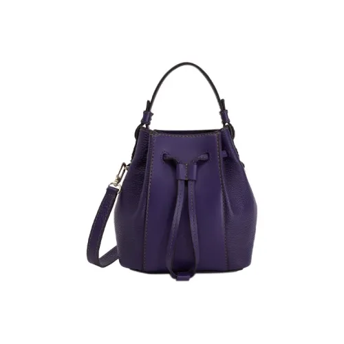 Furla Miastella Корова Кожа Ведро-Формовая Сумка Сумка через плечо Мини Женский Фиолетовый