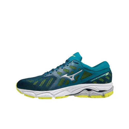 Mizuno Wave Ultima 12 противоскользящие устойчивые к истиранию дышащие низкие мужские беговые кроссовки синий зеленый
