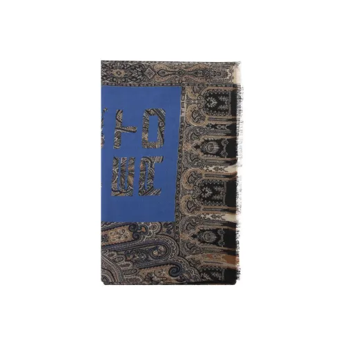 ETRO Вязаные шарфы Синий Женские