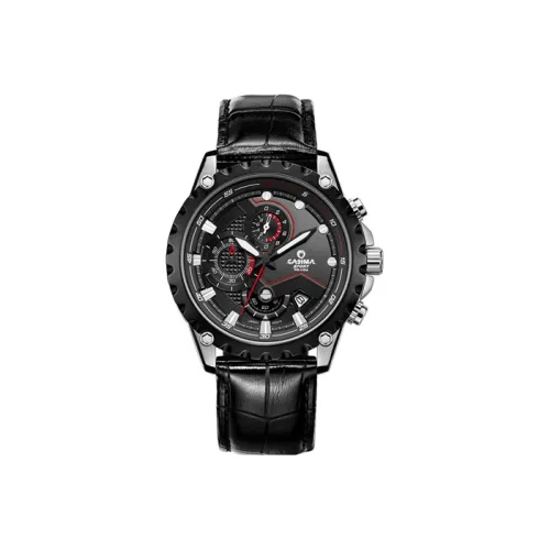 CASIMA Кварцевый механизм Мужские часы Cyberpunk 44 мм Черные