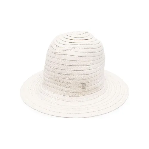 TOTEME Твенная плетеная соломенная шляпа белый унисекс