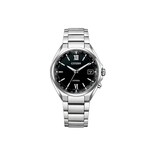 CITIZEN Солнечный Кварцевый Механизм Титан Ремешок Часы Мужские Черный Циферблат CB1120 50G