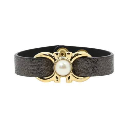 Ferragamo Brass Bracelets Черный Унисекс