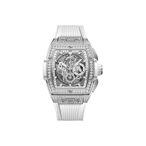 HUBLOT BIG BANG Soul Автоматический Механический Часы Мужские 42 мм Белый Циферблат Титан Корпус Часы