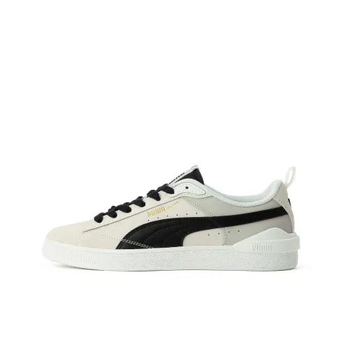 PUMA Suede Bloc Low Skateboard Кроссовки Унисекс Серый Черный