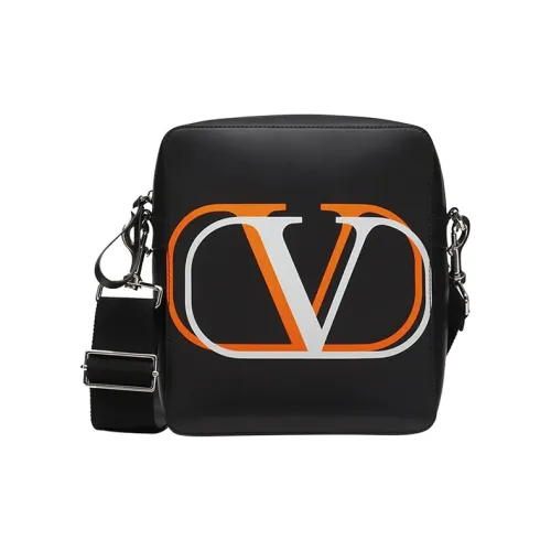 Valentino Сумка через плечо из коровьей кожи стандартная мужская черная