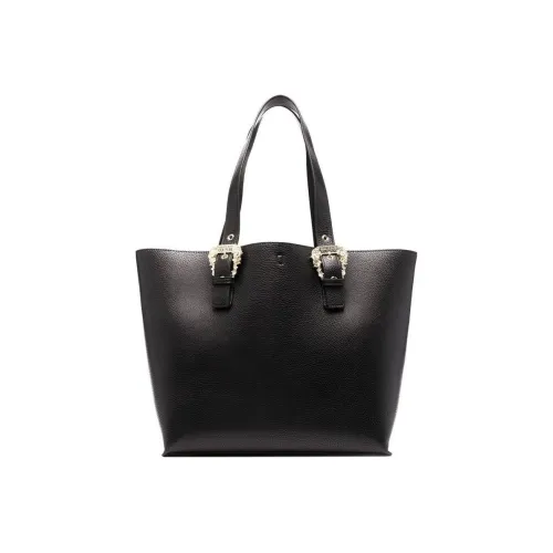 VERSACE JEANS COUTURE Кожа Тоут Сумка Сумка для покупок Сумка Обычный Женские Черный