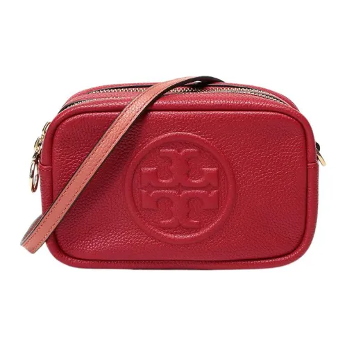 TORY BURCH Perry Коровья кожа Camera Сумка Сумка через плечо Мини Женская Красная
