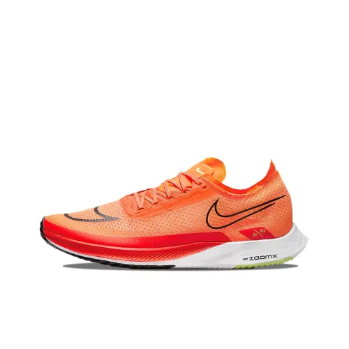 Nike ZoomX Streakfly Low Топ Карбоновая плита Марафон Беговые кроссовки Унисекс Апельсин