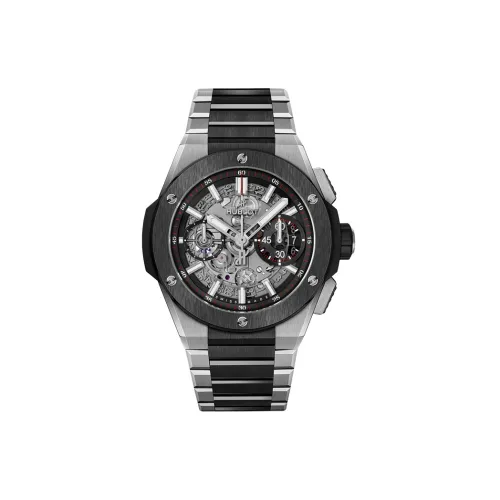 HUBLOT Big Bang Автоматический Механический Часы Мужские 42 мм Черепный Циферблат Титановый Серамический Корпус Часов