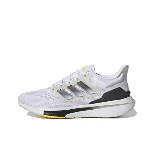 Adidas EQ21 Run Амортизация Устойчивый к истиранию Дышащие Низкие Кроссовки для бега Мужские Белый Черный