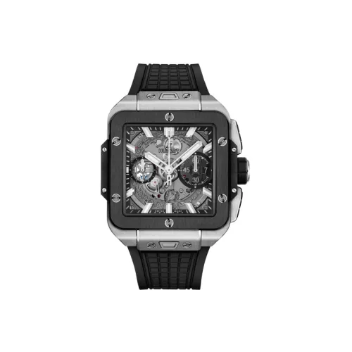 HUBLOT Автоматический Механический Мужской Часы SQUARE BANG UNICO 42 мм Скелет