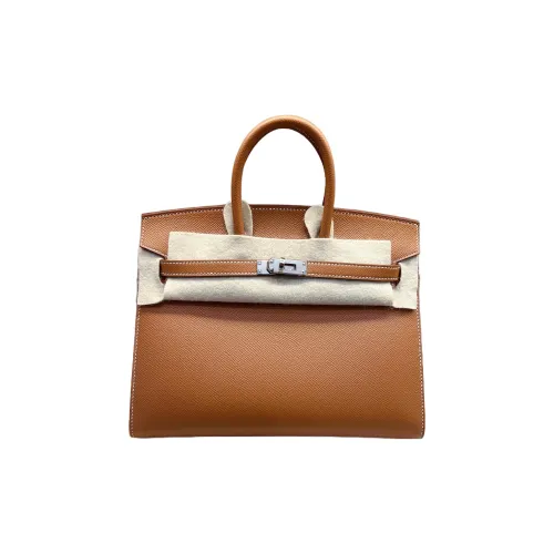 HERMES Birkin Эпсомская кожа Сумка Birkin Сумка Женская Золотисто-коричневая