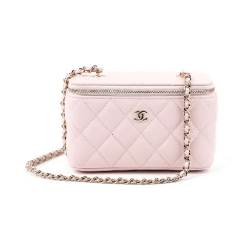 CHANEL С рельефом Тисненый Коровья кожа Коробка Сумка Сумка через плечо Женская Вишневый цветок Розовый