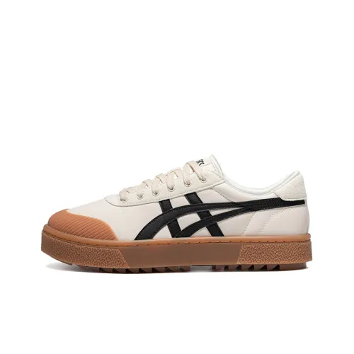 Asics Гель Court Trail Low Топ Кроссовки для скейтбординга Унисекс Бежевый Коричневый Черный