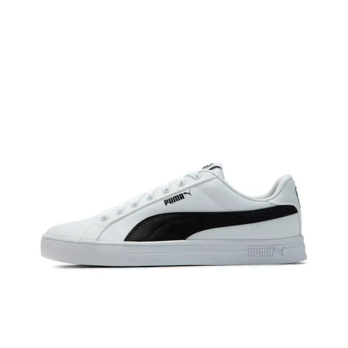 PUMA Smash Vulc Low Топ Скейтборд Кроссовки Унисекс Белый Черный