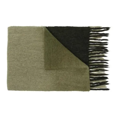 ISABEL MARANT Cotton Knit Шарфы Зеленый Унисекс