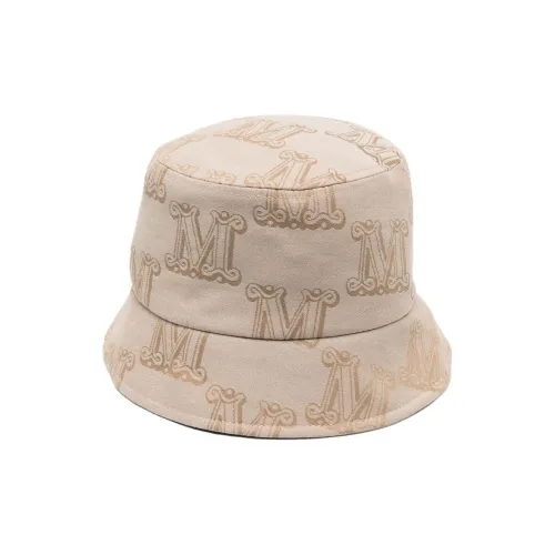 MaxMara Cotton Bucket Hats Коричневый Унисекс