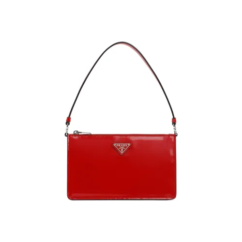 PRADA Кожа Плечевая сумка сумка через плечо мини женская красная