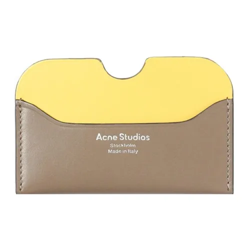 ACNE STUDIOS Коровья кожа Держатель для карт Унисекс Кофе