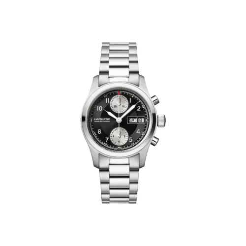 HAMILTON Автоматический Механический Механизм Часы Унисекс Черный Циферблат