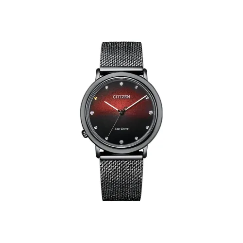 CITIZEN Светильник Кварцевый механизм Женские Ecology Drive Collection Часы 34 мм Красный