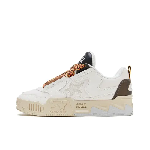 STARTER Vol Волна звука 2 Амортизация Устойчивые к истиранию Увеличение высоты Низкие кроссовки для скейтбординга Женские Белые