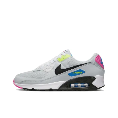 Nike Air Max 90 Low Топ Беговые кроссовки Мужские Серый Черный