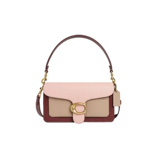 COACH Tabby Коровья кожа Портативная сумка через плечо сумка на плечо Женская Вишневый цветок Розовый Бордовый